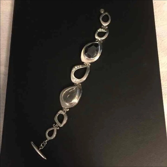 Silpada Black/Silver Tuxedo Bracelet